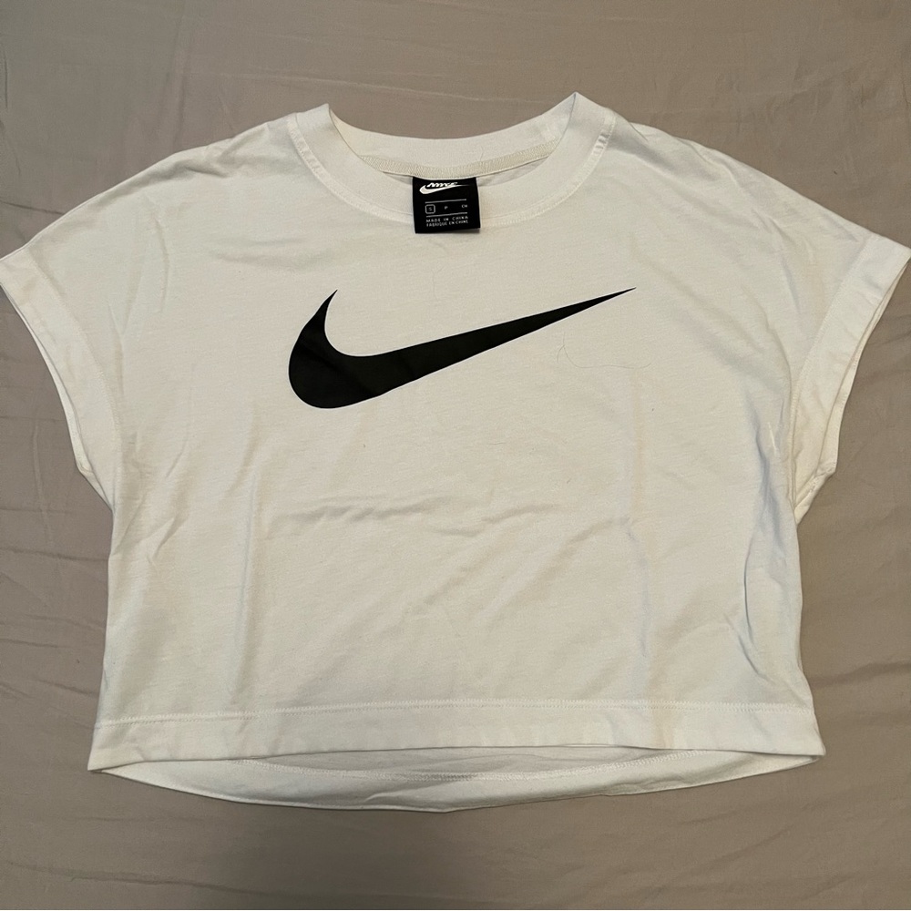 White Nike Crop